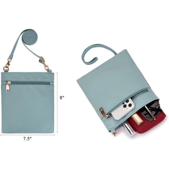 Large Crossbody Bags Ladies Shoulder Handbags Purse and Wallet Set for Women - Picture 3 of 8